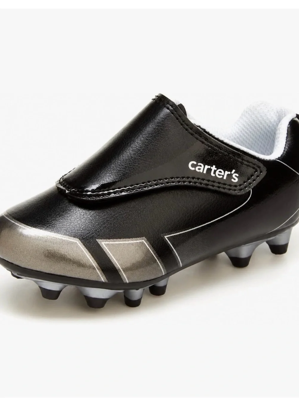 Carter's Black and White Kids Soccer Cleats